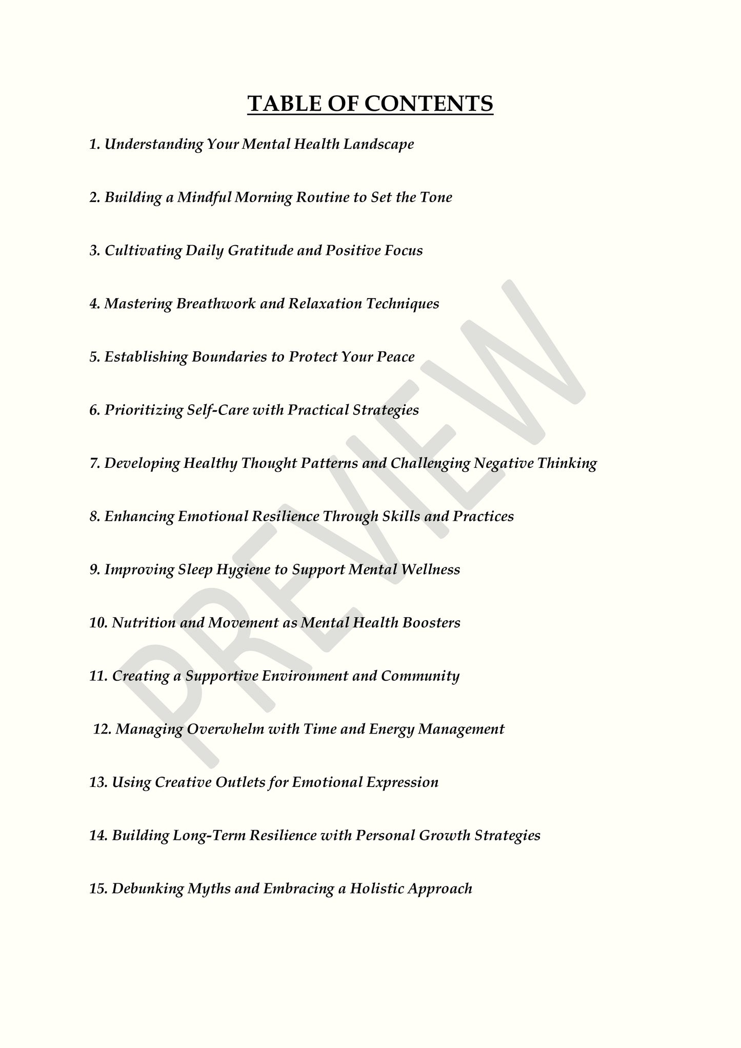 Practical Mental Health: 10 Daily Habits to Reduce Stress, Anxiety & Emotional Overload